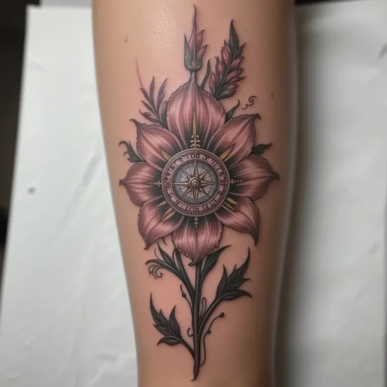 Gladiolus With Compass
