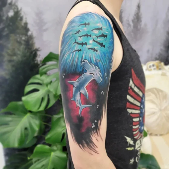 Hammerhead Shark Sleeve