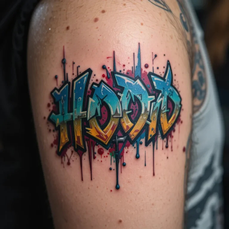 Hood Name in Graffiti Style