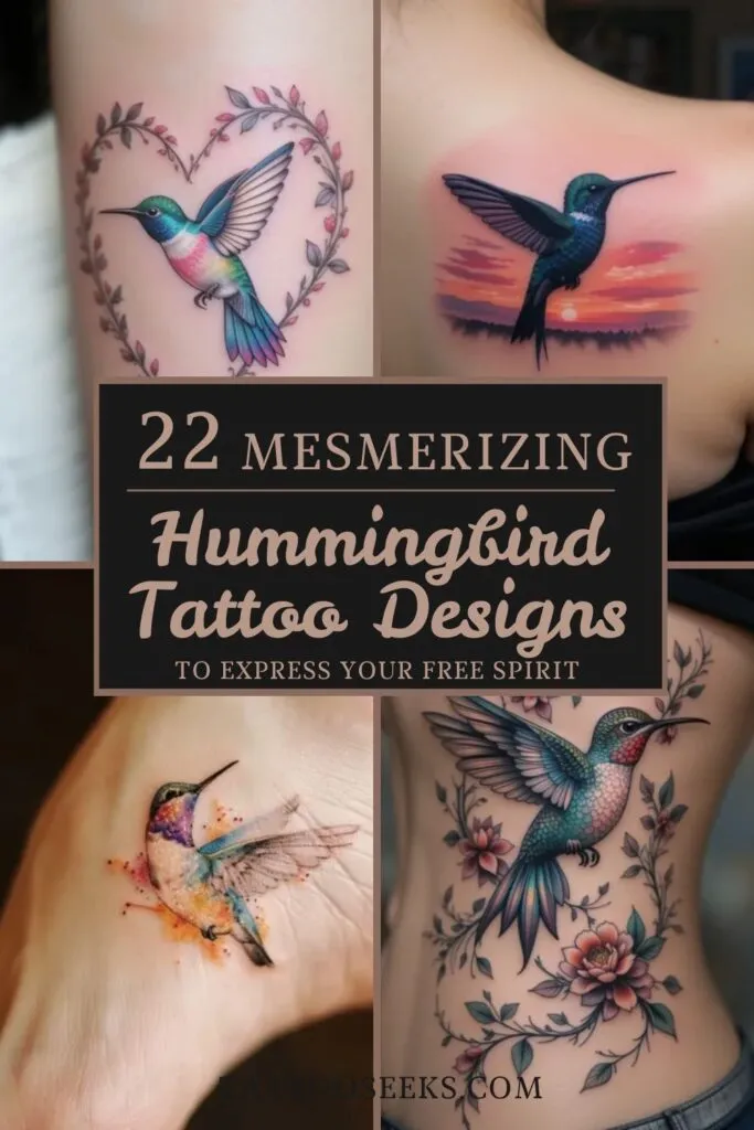 Hummingbird Tattoo Designs