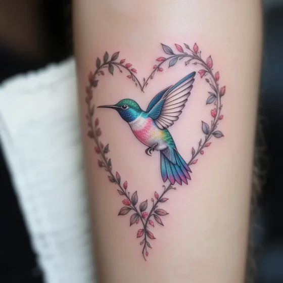 Hummingbird in a Heart-Shaped Flight Pattern