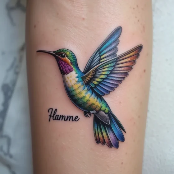 Hummingbird with Name or Quote