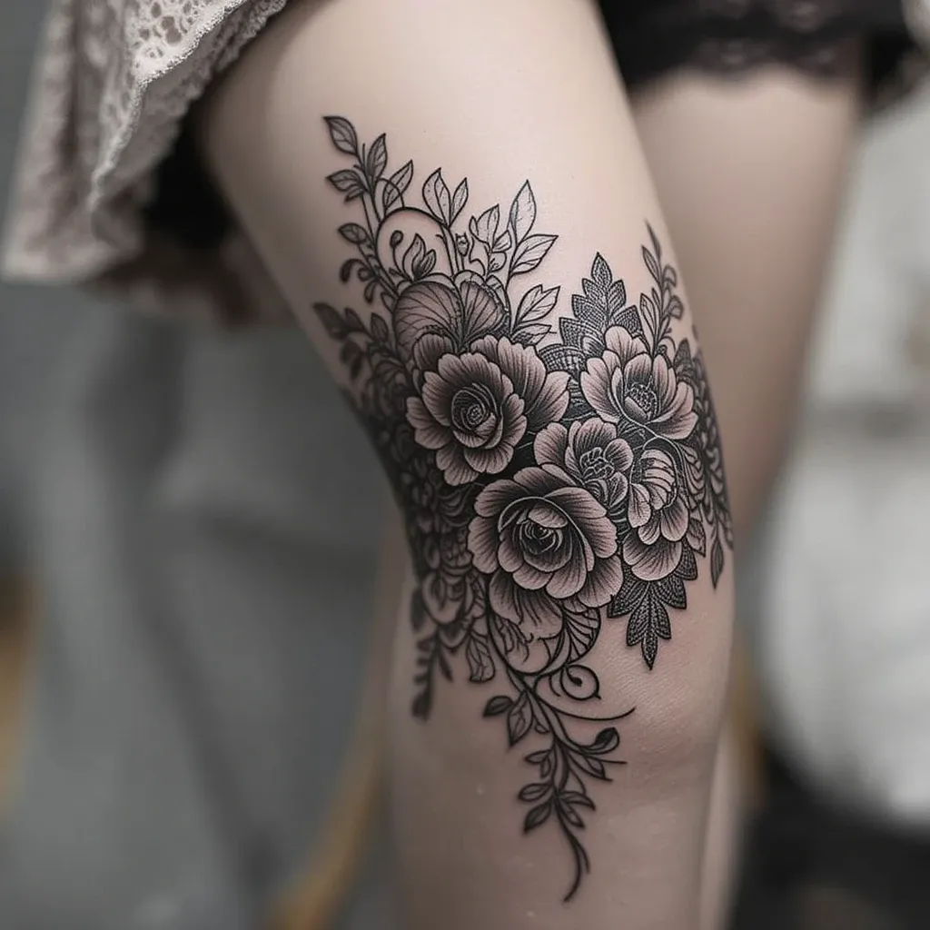 16 Stylish Around the Knee Tattoos for Women That Make a Bold Statement