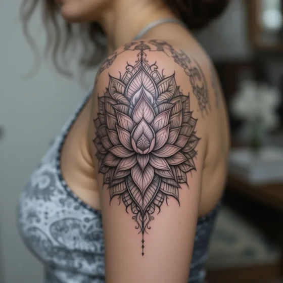 Lotus Mandala Tattoo