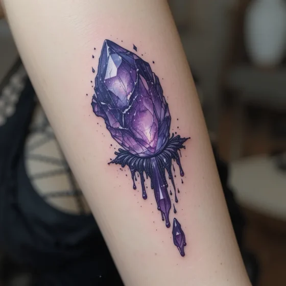 Melted Amethyst Gem