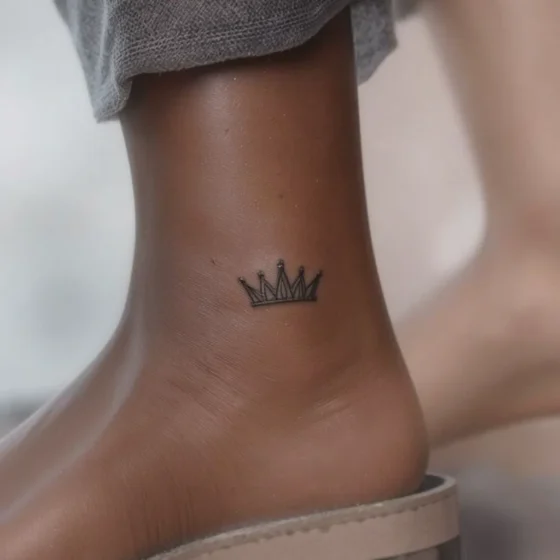 Minimalist Crown Tattoo