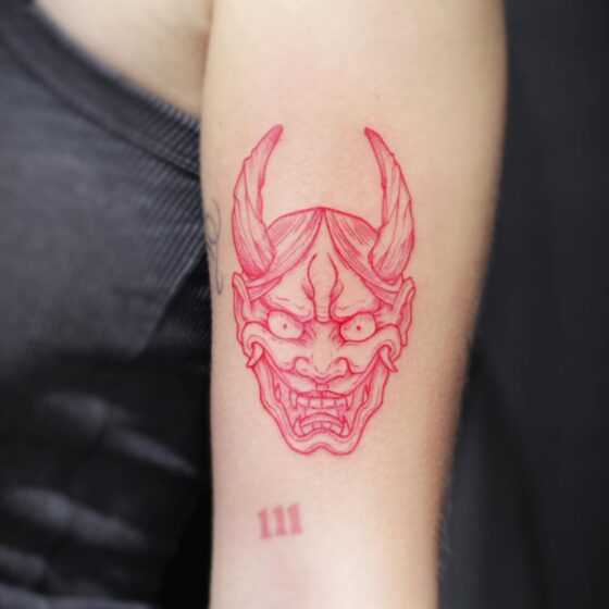 Minimalist Oni Outline