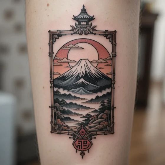 Mount Fuji Inside a Frame