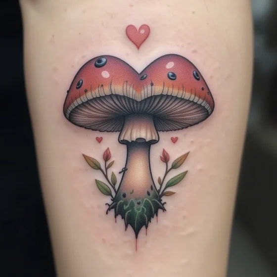 Mushroom Shaped Like a Heart