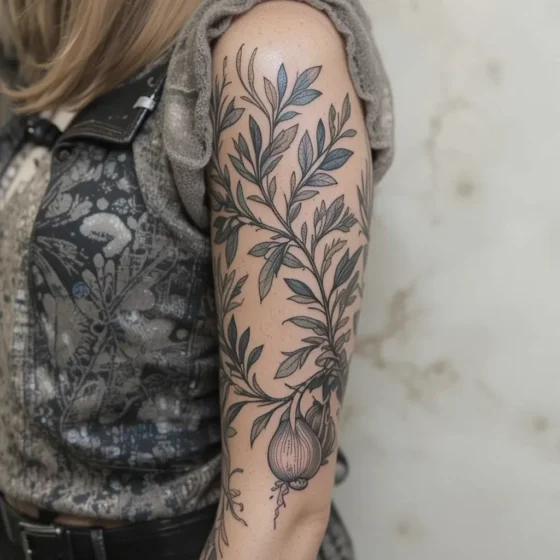 Olive and Fig Branch Sleeve
