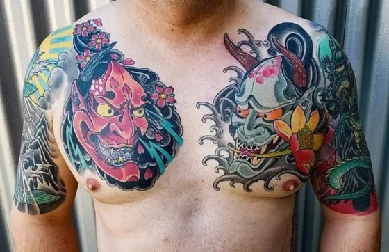 Oni and Dragon Battle