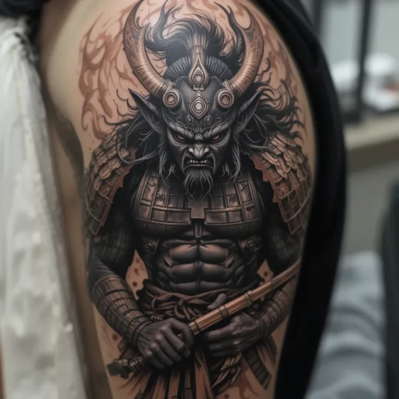 Oni in Samurai Armor