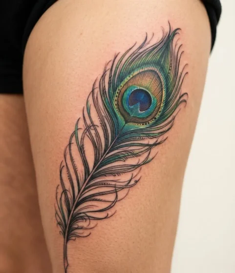 Peacock Feather Tattoo