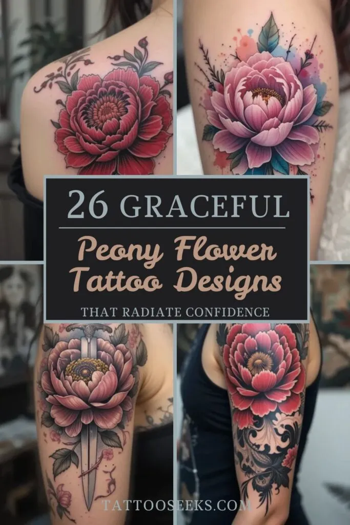 Peony Flower Tattoo