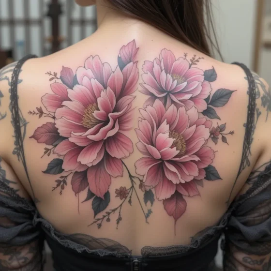 Peony and Cherry Blossom