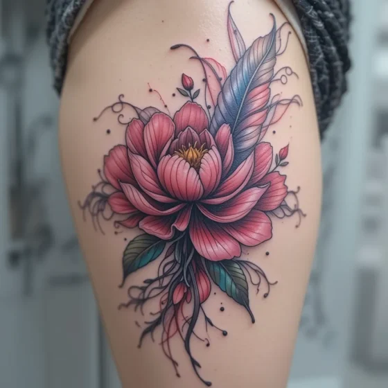 Peony and Feather Flow