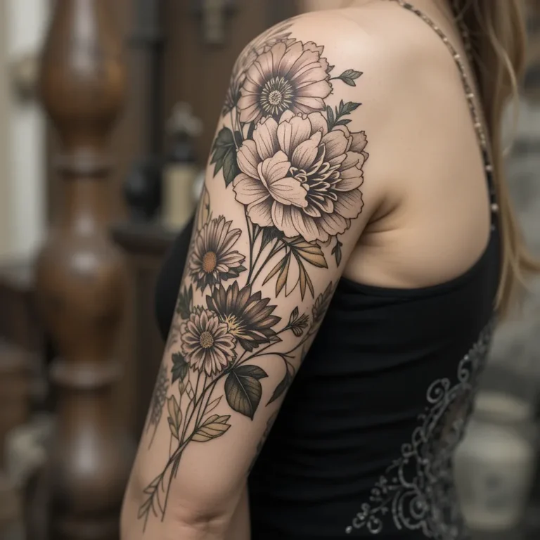 Pressed Flower Sleeve Design