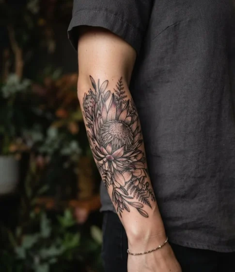 Protea Tattoo
