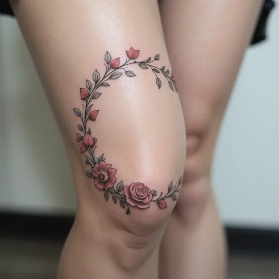 Rose Vine Encircling the Knee