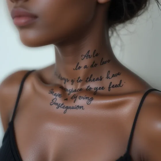 Script Quote on Collarbone