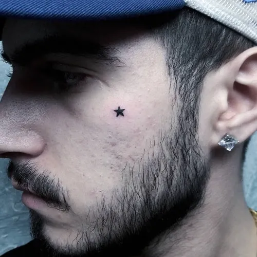 Side Face Star or Symbol
