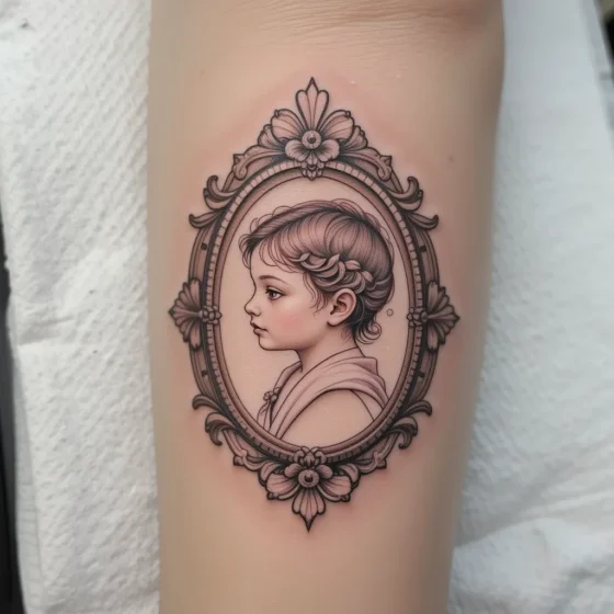 Side Profile in Frame or Cameo Style