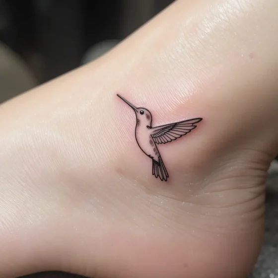 Single Needle Hummingbird on the Ankle