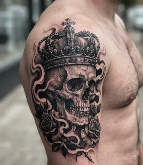 Skulls with a Crown