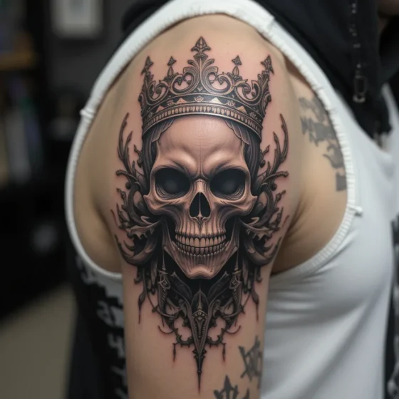 Skulls with a Crown