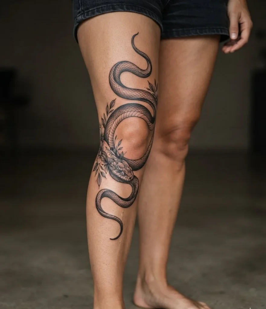 Snake Slithering Around the Knee