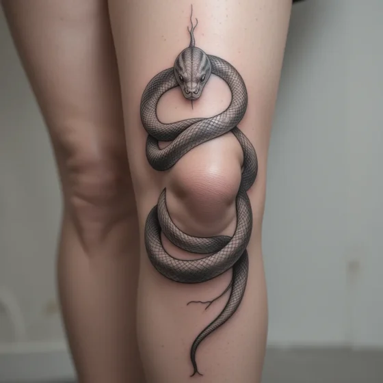 Snake Slithering Around the Knee