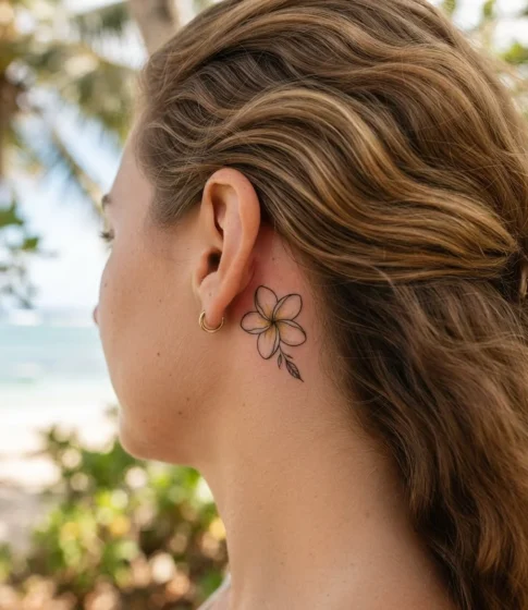 Tiare Flower Tattoo