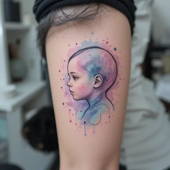 Watercolor Background Profile