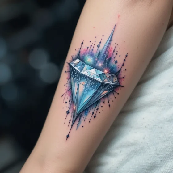 Watercolor Diamond