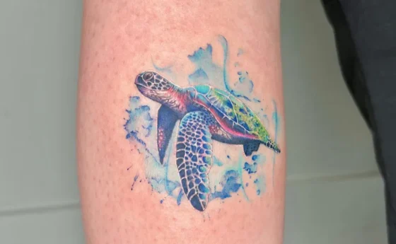Watercolor Sea Turtle