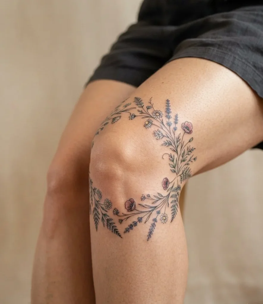 Wildflower Ring Tattoo