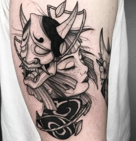 ni and Hannya Face Fusion