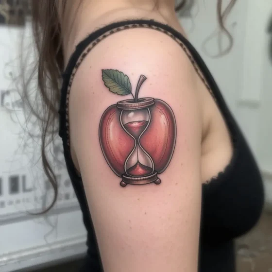 Apple and Hourglass