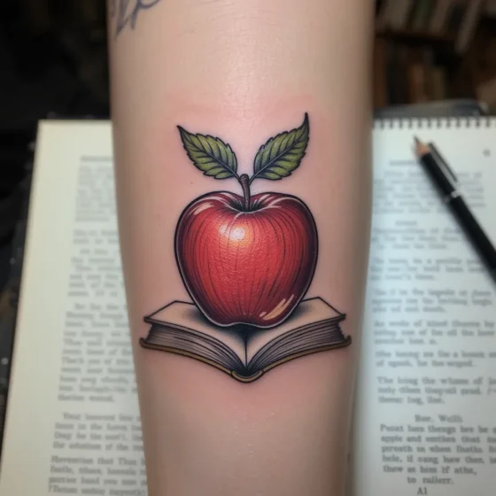 Apple on a Book
