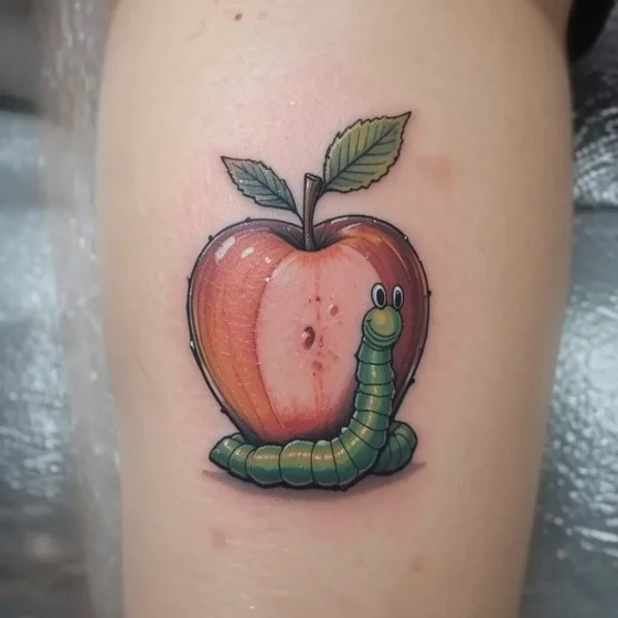 Apple with a Worm