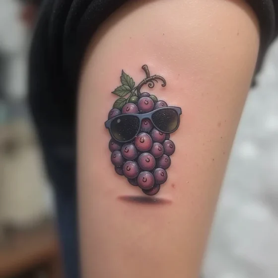 Cartoon Grape Character