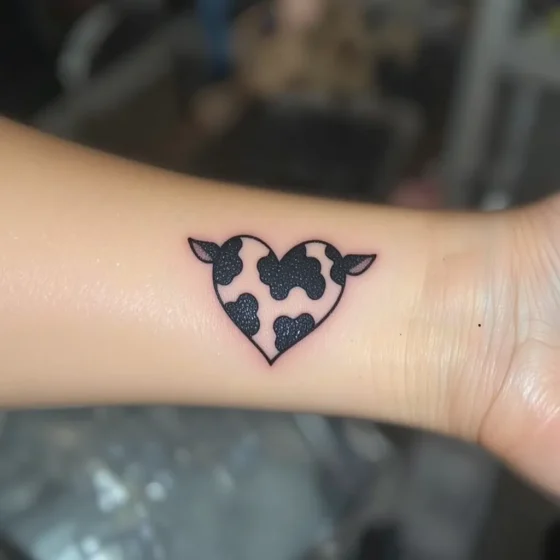Cow Pattern Heart