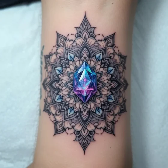 Crystal-Centered Mandala
