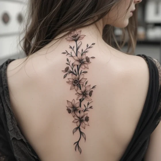 Daffodil Vine on the Spine
