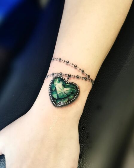 Emerald Pendant Tattoo