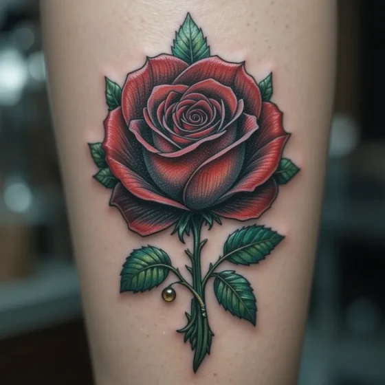 Emerald Rose Tattoo