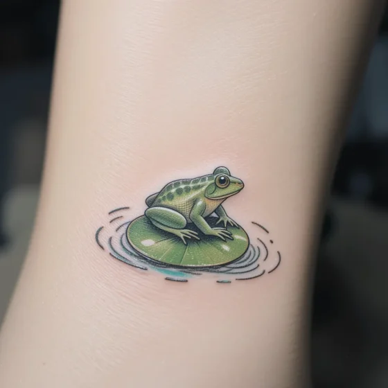 Frog on a Lily Pad