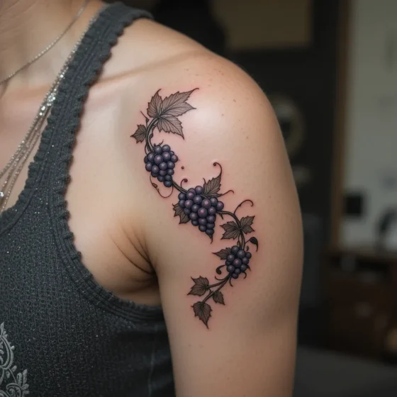 Grape Vine Wrapped Around Arm
