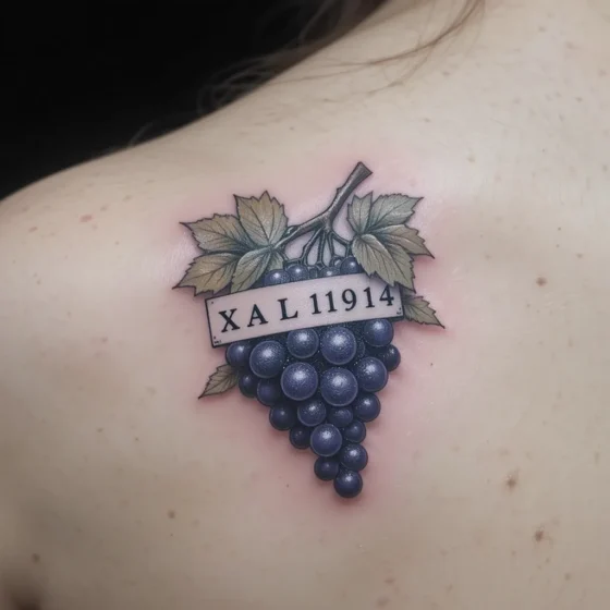 Grapes with Roman Numerals
