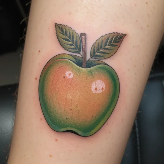 Green Apple Tattoo